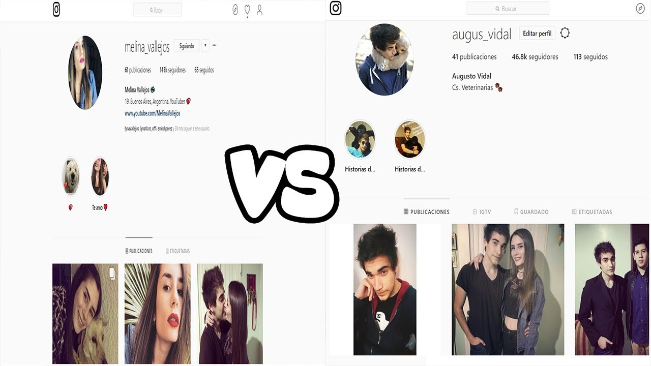 REACCIONO AL INSTAGRAM DE MI NOVIA Y ELLA AL MIO | Augus y Meli