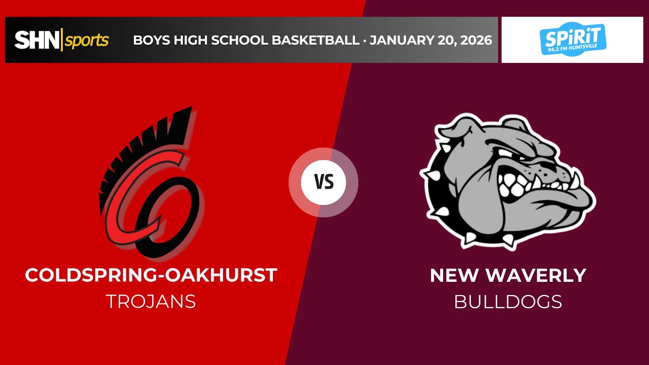 Boys High School Basketball - Coldspring-Oakhurst Trojans vs New Waverly Bulldogs - 1/20/2026