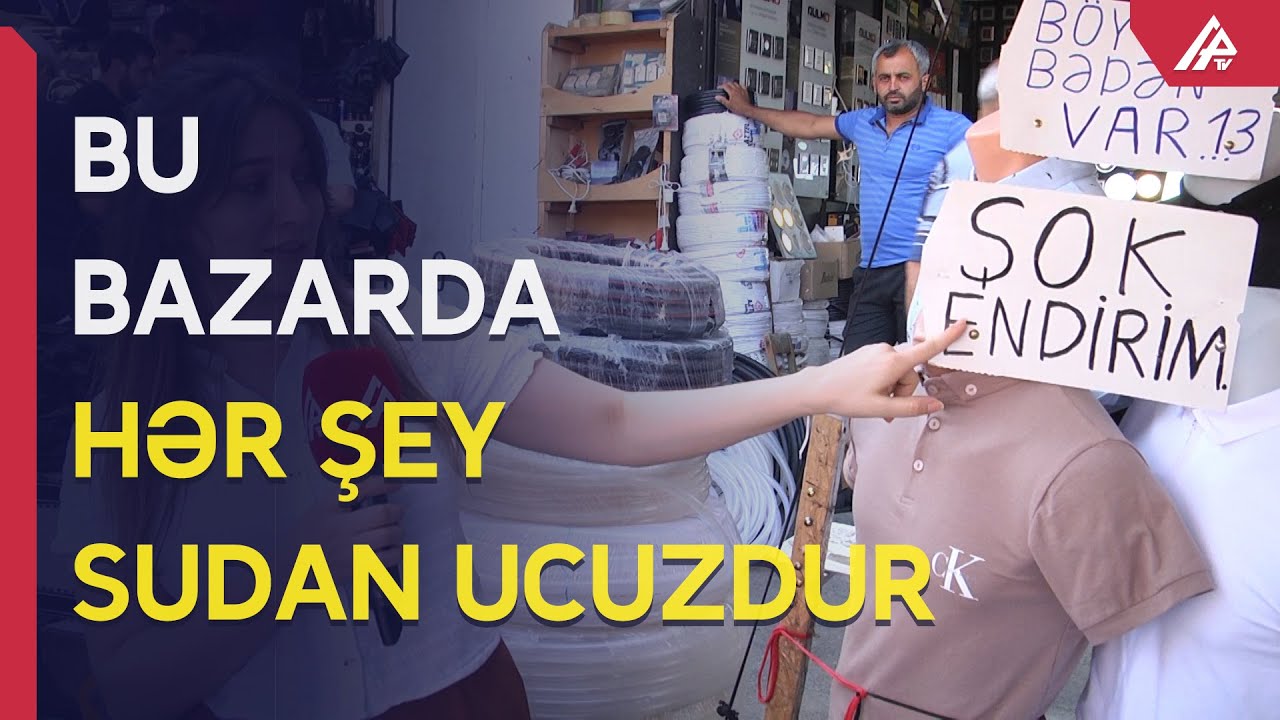 Ərzaqdan geyimə qədər... Bakının ən ucuz bazarından reportaj  - APA TV