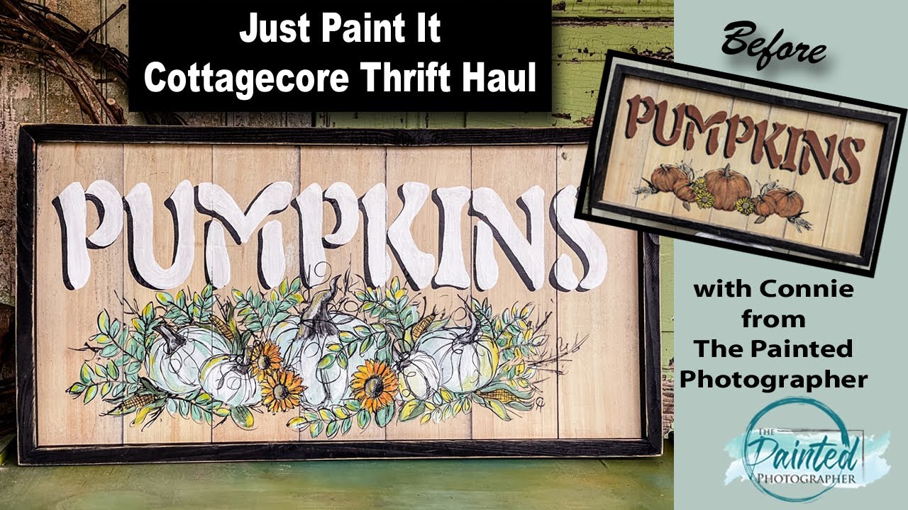 Just Paint It - Cottagecore Thrift Haul using DIY Paint.