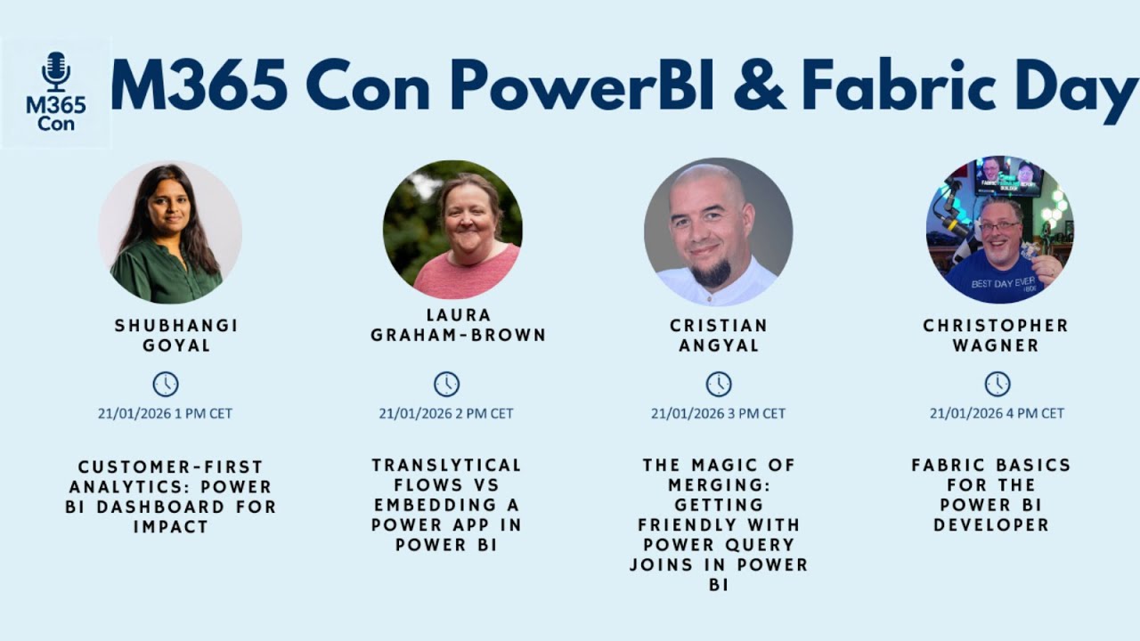 M365 Con PowerBI & Fabric Day Part 2) 📱