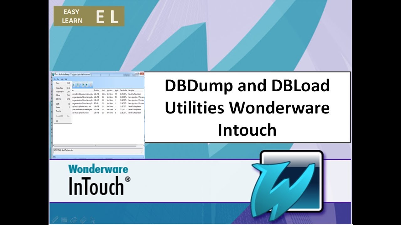 DBDump and DBLoad Utilities Wonderware Intouch