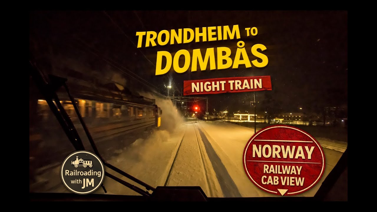 Night Train Through Norway | Real ASMR Rail Sounds | Train 406 Trondheim – Dombås