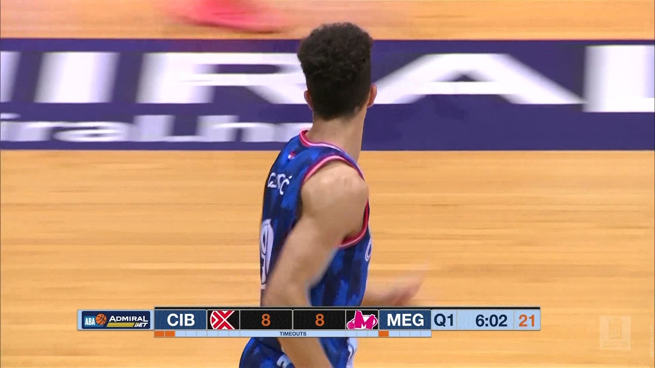 Amar Gegić takes off for a stunning DUNK! (Cibona - Mega Basket, 4.10.2021)