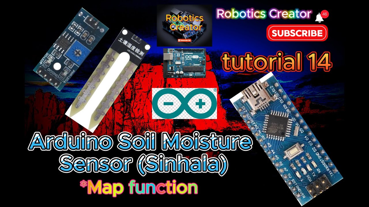 Arduino Soil Moisture Sensor (Sinhala) | tutorial 14 | (Robotics Creator)