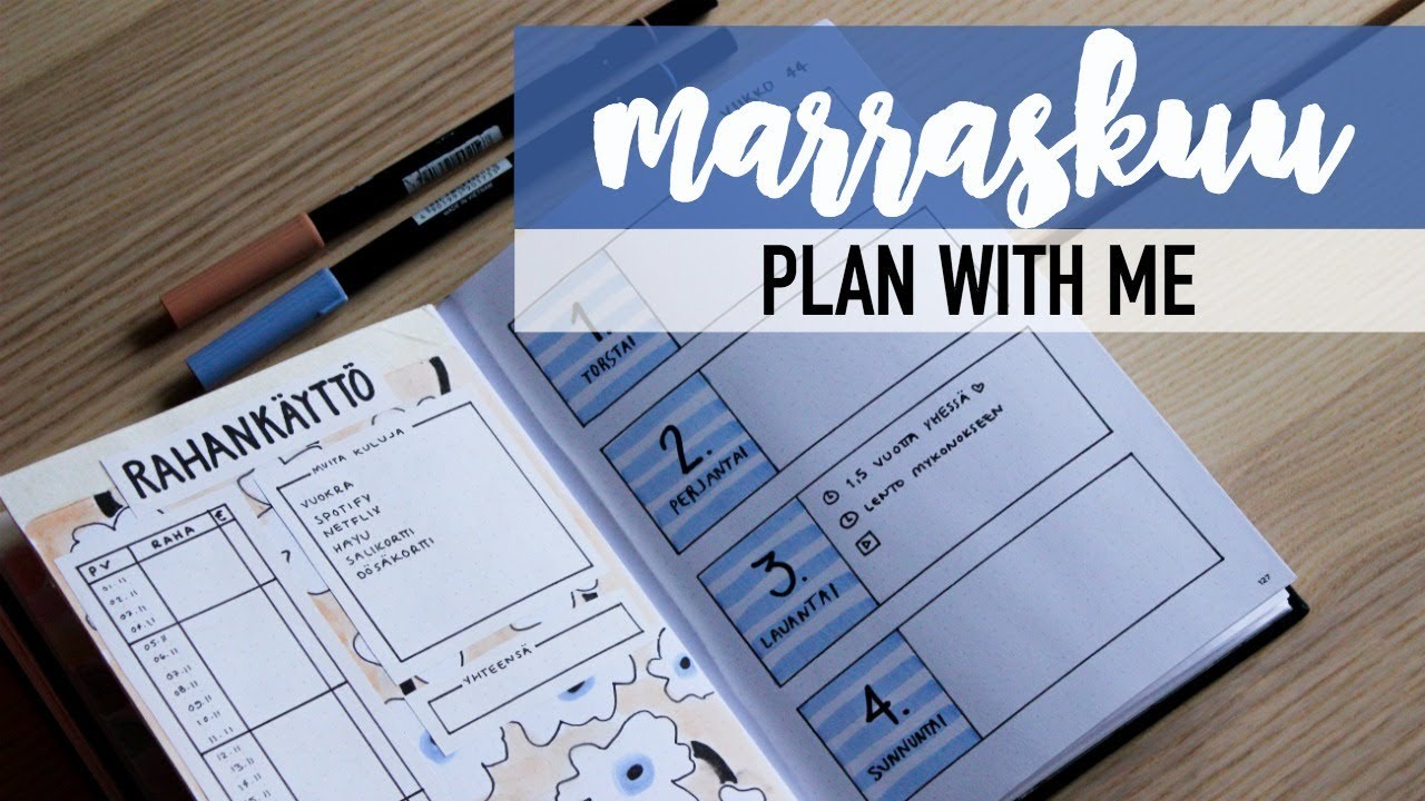 MARRASKUU - Marimekko | bullet journal 2018