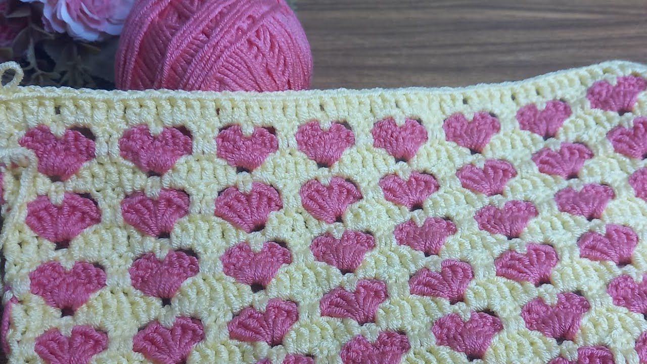 Ponto Coração ❤️ em Crochê #crochet 