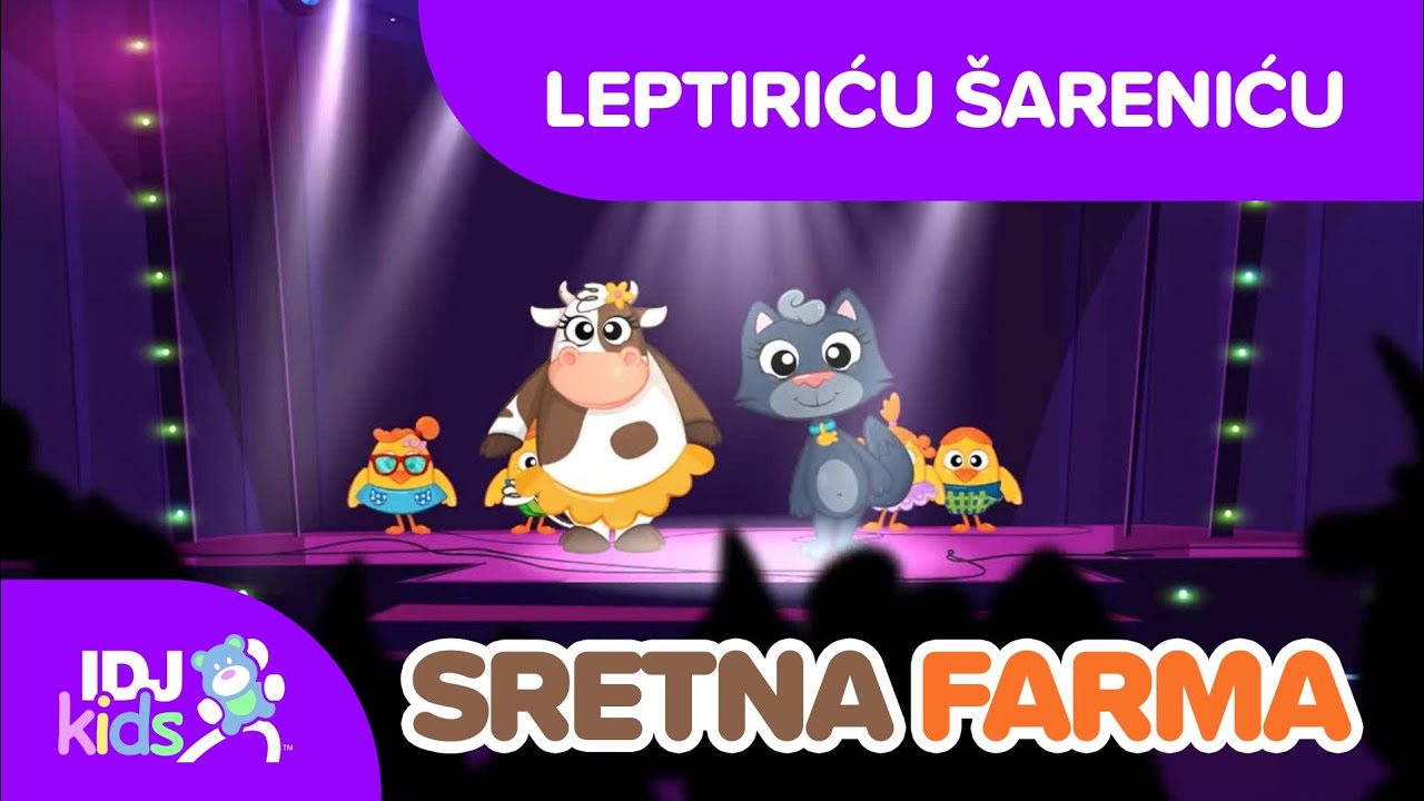 LEPTIRICU SARENICU // NAJLJEPSE DJECIJE PJESME // @IDJKidsBA
