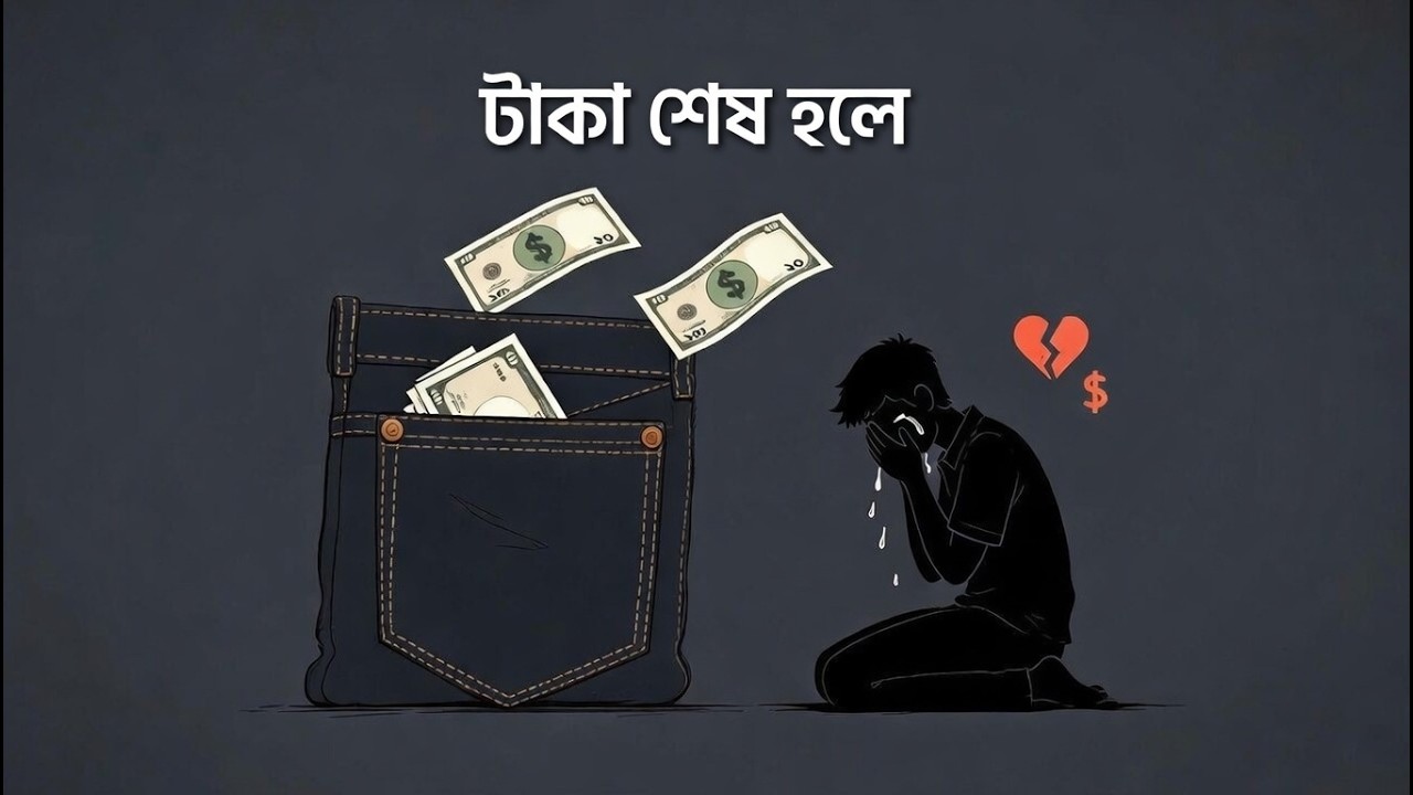টাকা শেষ হলে আপন কেউ থাকে না | বাস্তবের কষ্টের গান ২০২৬ 😭 | Real Life Bangla Sad Song