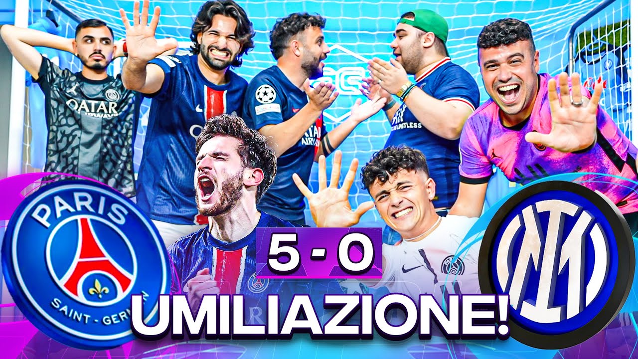 ✋🏻 UMILIAZIONE!!! PSG 5-0 INTER | LIVE REACTION CHAMPIONS LEAGUE HD