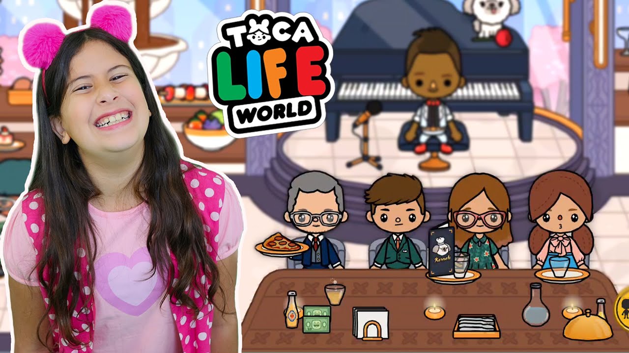 MARIA CLARA E JP EM UM RESTAURANTE CHIQUE NO TOCA LIFE WORLD