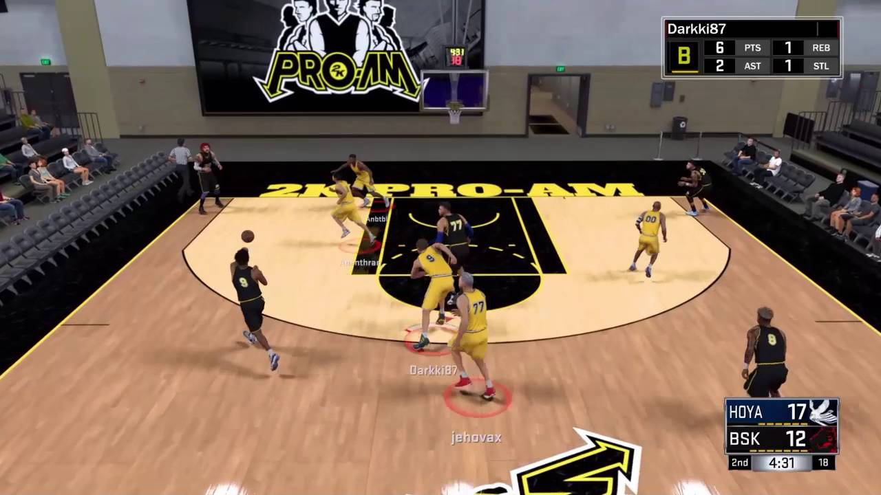 NBA 2K17 random Pro AM game vs high overal players