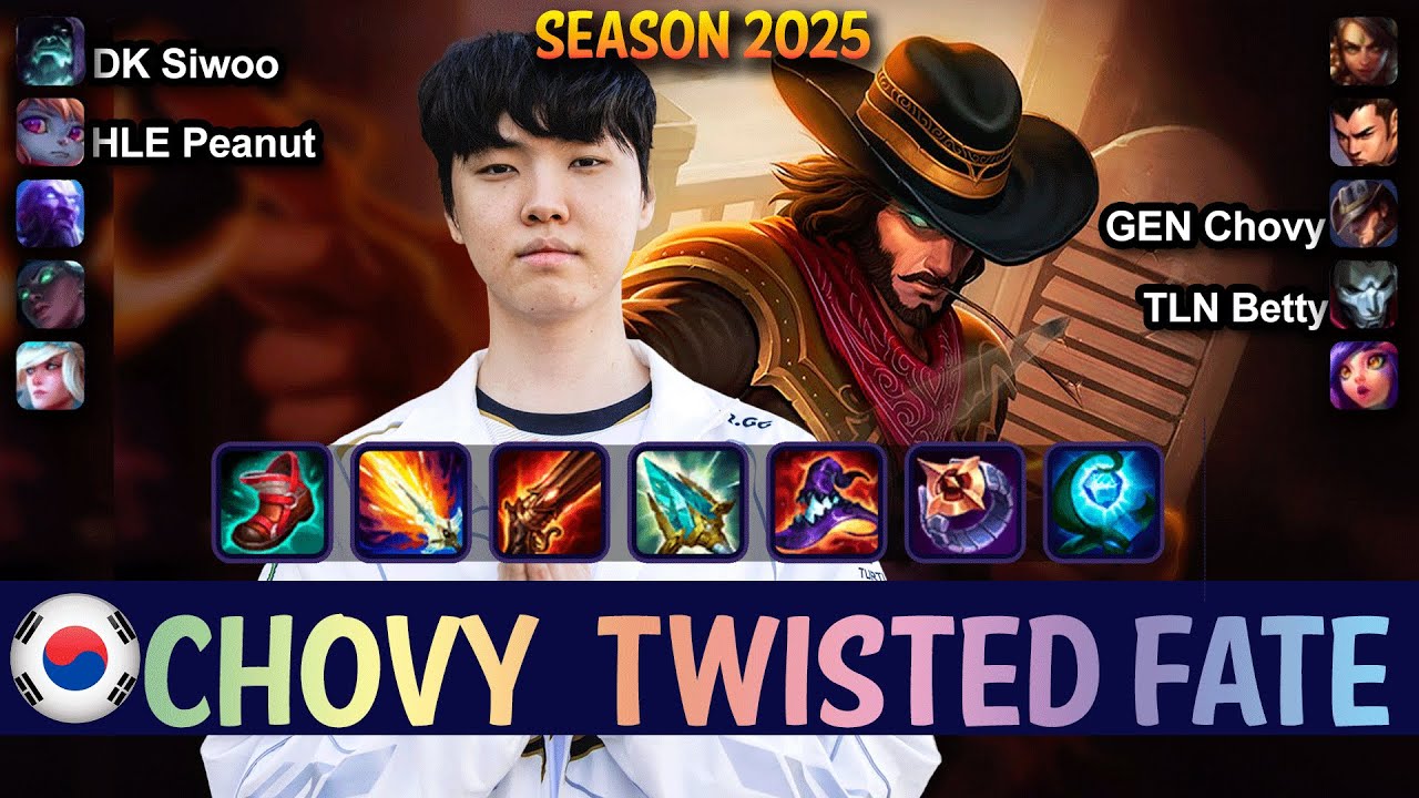 GEN Chovy TWISTED FATE vs RYZE Mid - Patch 25.11 KR Ranked | lolrec