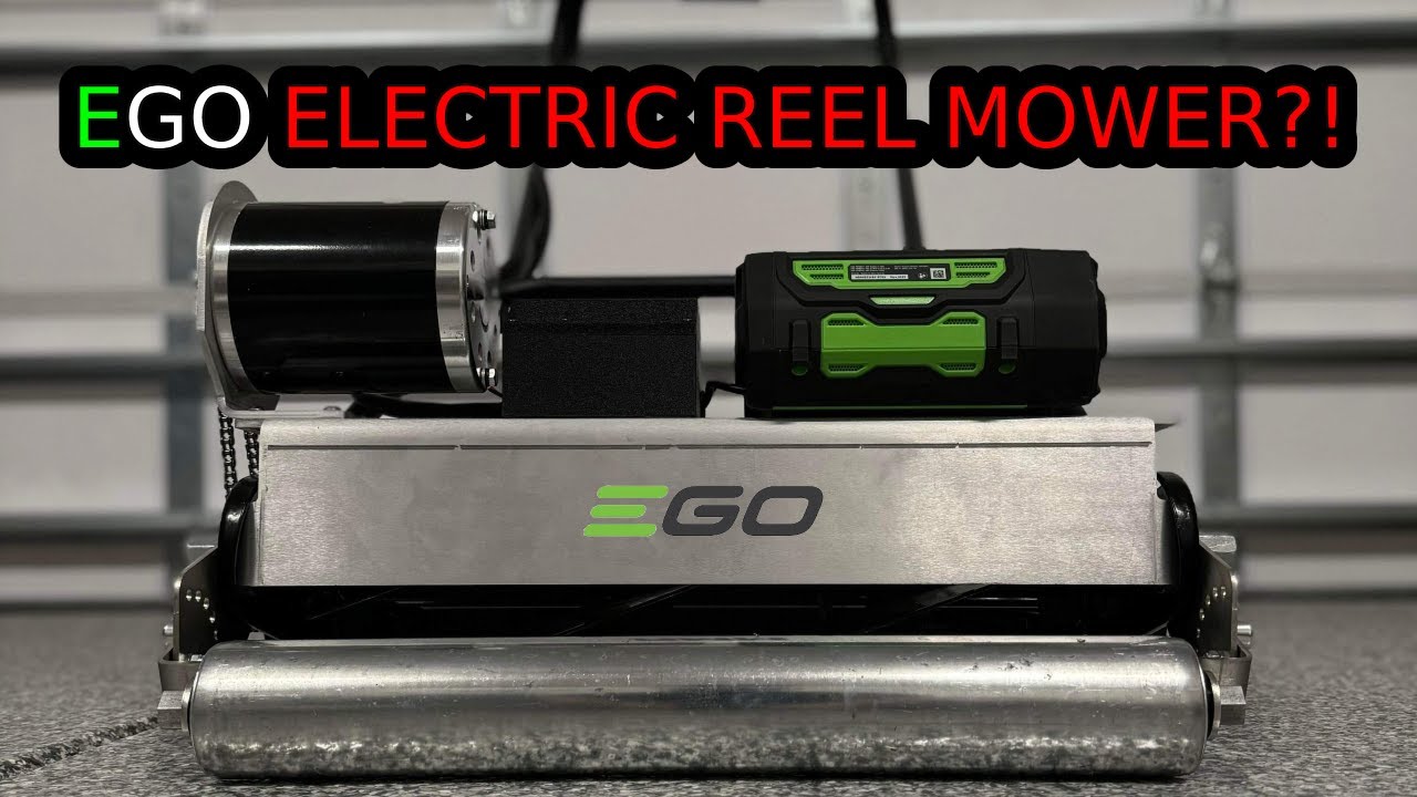 EGO REEL MOWER?! Electric Reel Mower Conversion - RMM Scotts 18” Mower