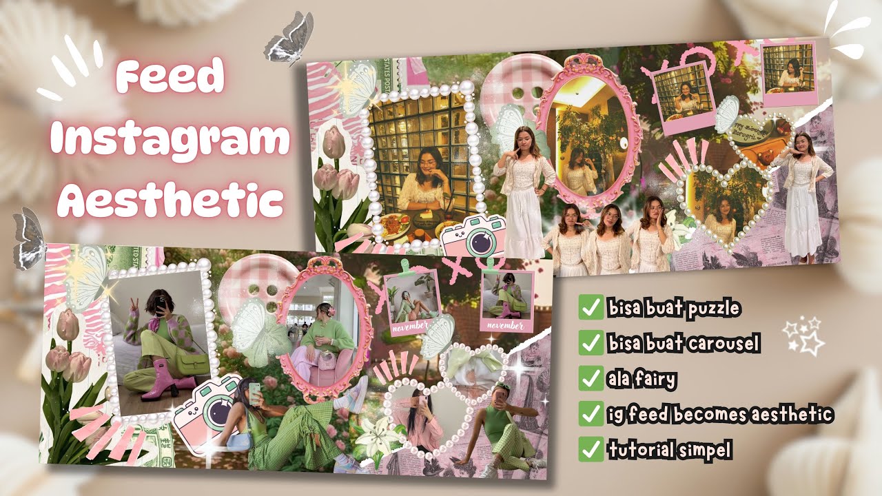 Cara Membuat Feed Ig ala Fairy di Aplikasi Canva || Desain Aestetic Canva ✨