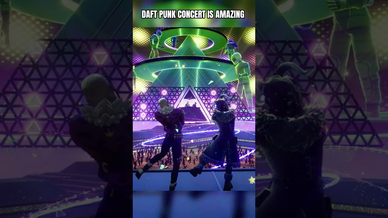 DAFT PUNK CONCERT IN FORNITE! 🤩 #shorts #daftpunk #fortnite #fyp #parati