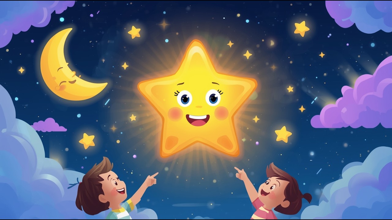 Twinkle Twinkle Little Star ⭐⭐⭐ I Best Poem For Kids I Sleep Music For Kids To Go To Bed #kidstoons