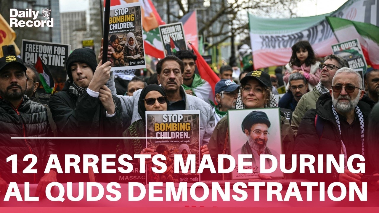 Twelve arrests made amid Al Quds Day demonstration and counter-protest