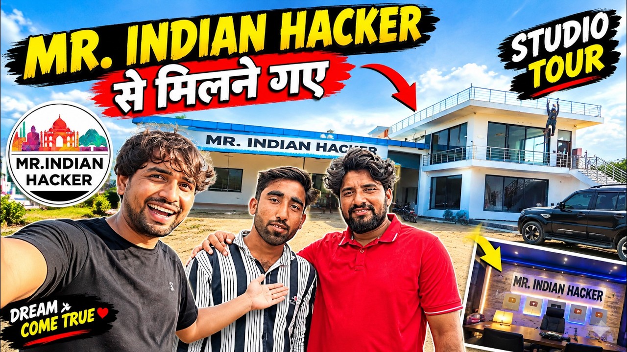 Finally reached Mr. Indian Hacker studio | Met Dilraj bhai