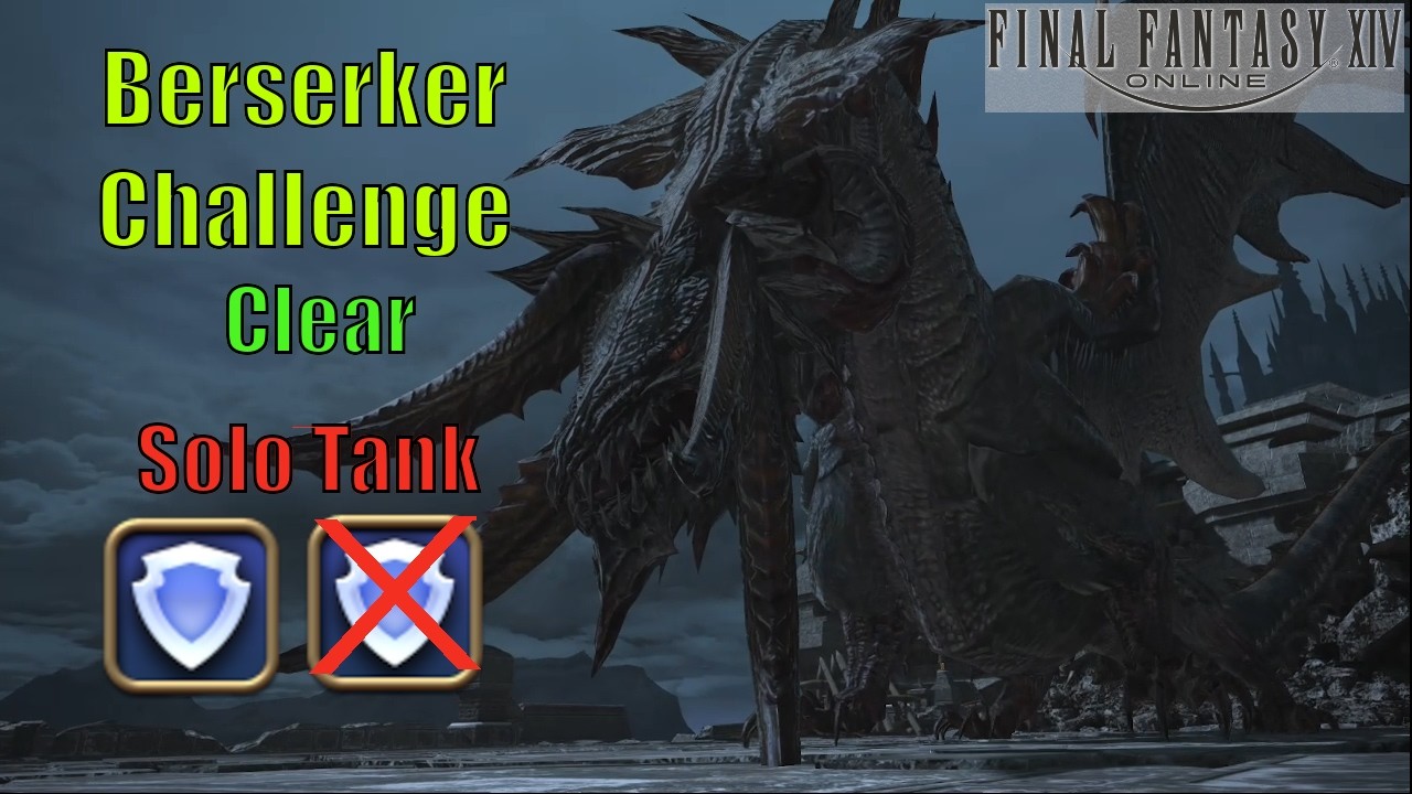 Berserker Challenge | Nidhogg EX | Solo Tank | MINE | Final Fantasy 14
