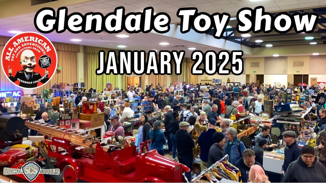 Toy Hunting at the Glendale Toy Show January 2025 | All American Toy & Advertising shoe