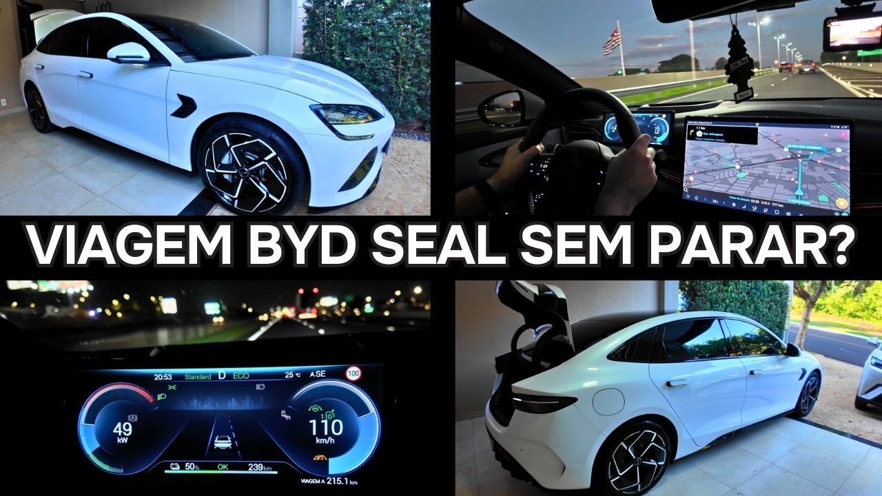 Teste de autonomia do BYD Seal: 331 km na estrada com passageiros