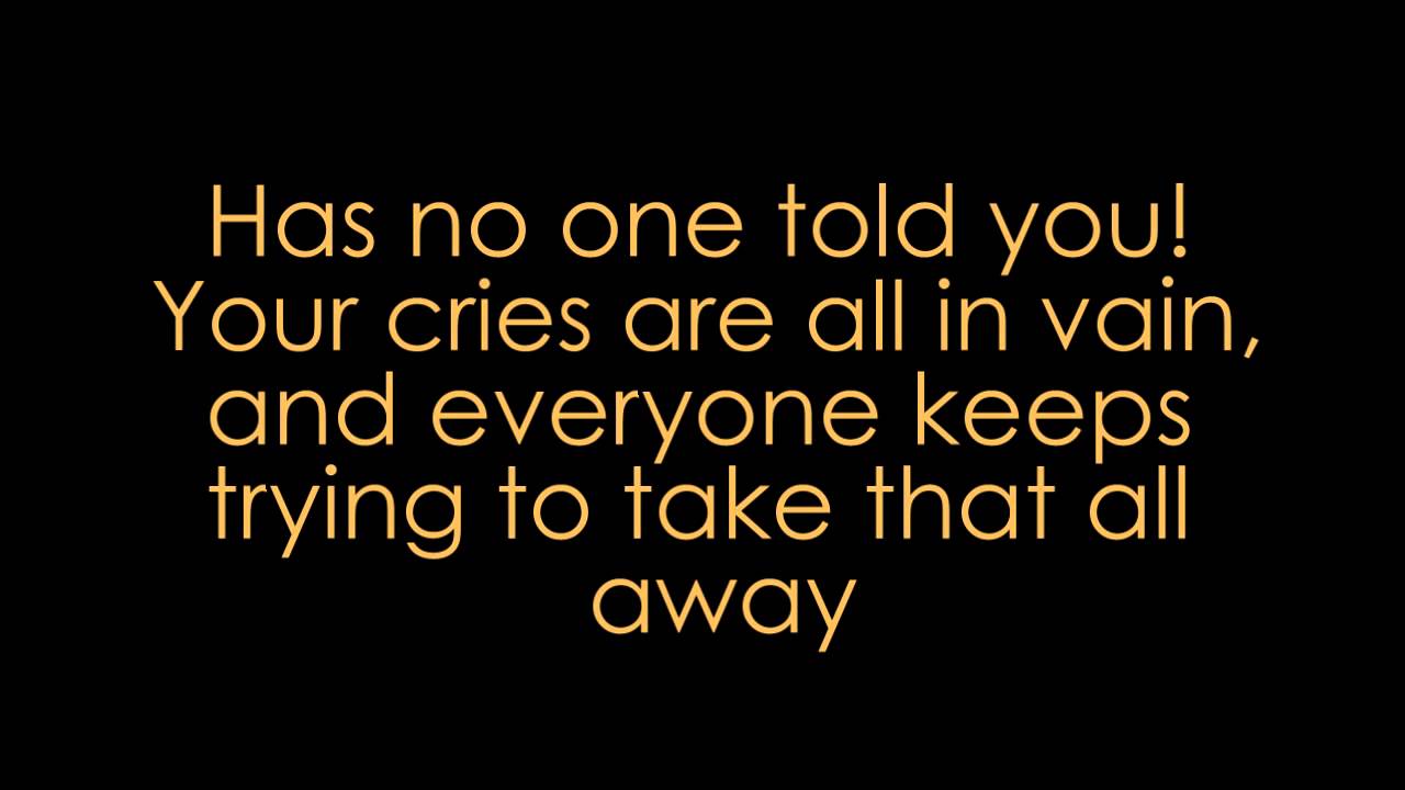 Bullet for my Valentine - Cries in Vain (lyrics + HD)