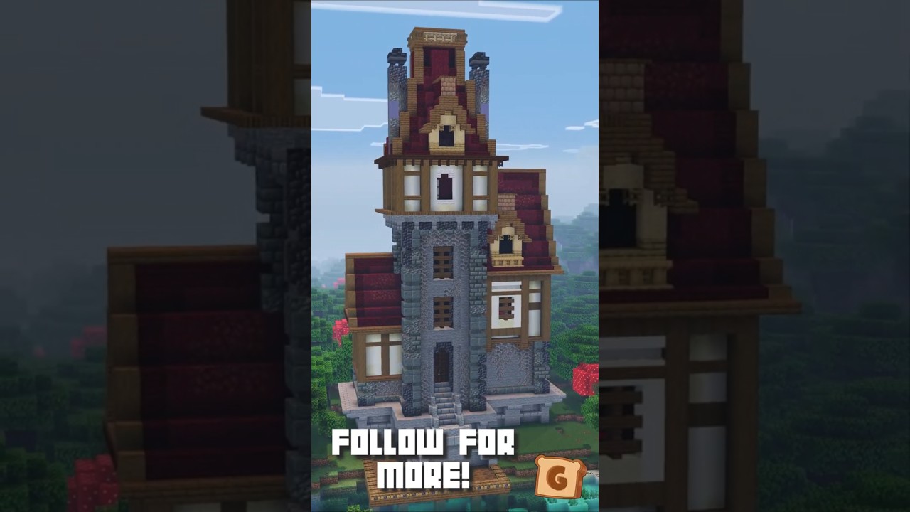 How to build a Red Manor in Minecraft!