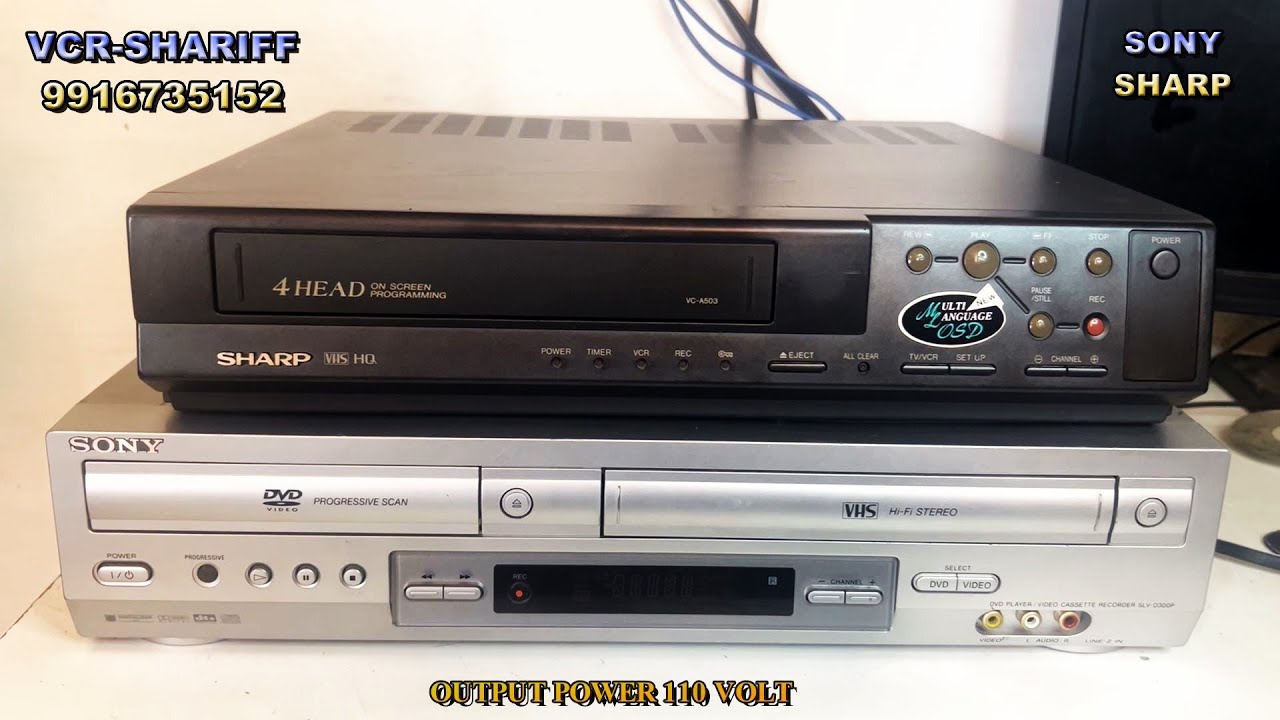 # SONY IS SOLD & SHARP AVAILABLE 110 POWER VCR FOR SALE NEW CONDITION VCR ONLY Rs 3000