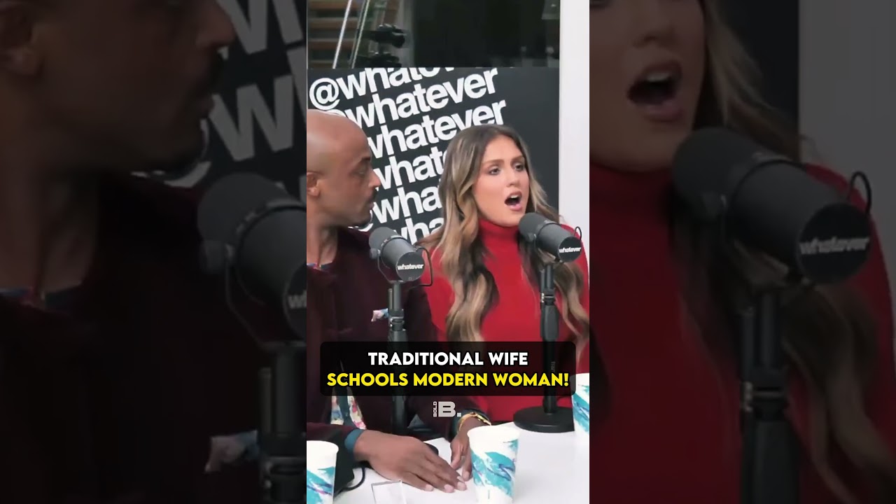 TRADITIONAL WIFE SCHOOLS MODERN WOMAN! 😮😂 @whatever #shorts