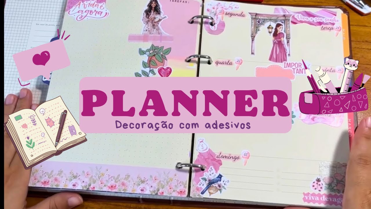 Decorando meu planer | simplesmente amei❤️