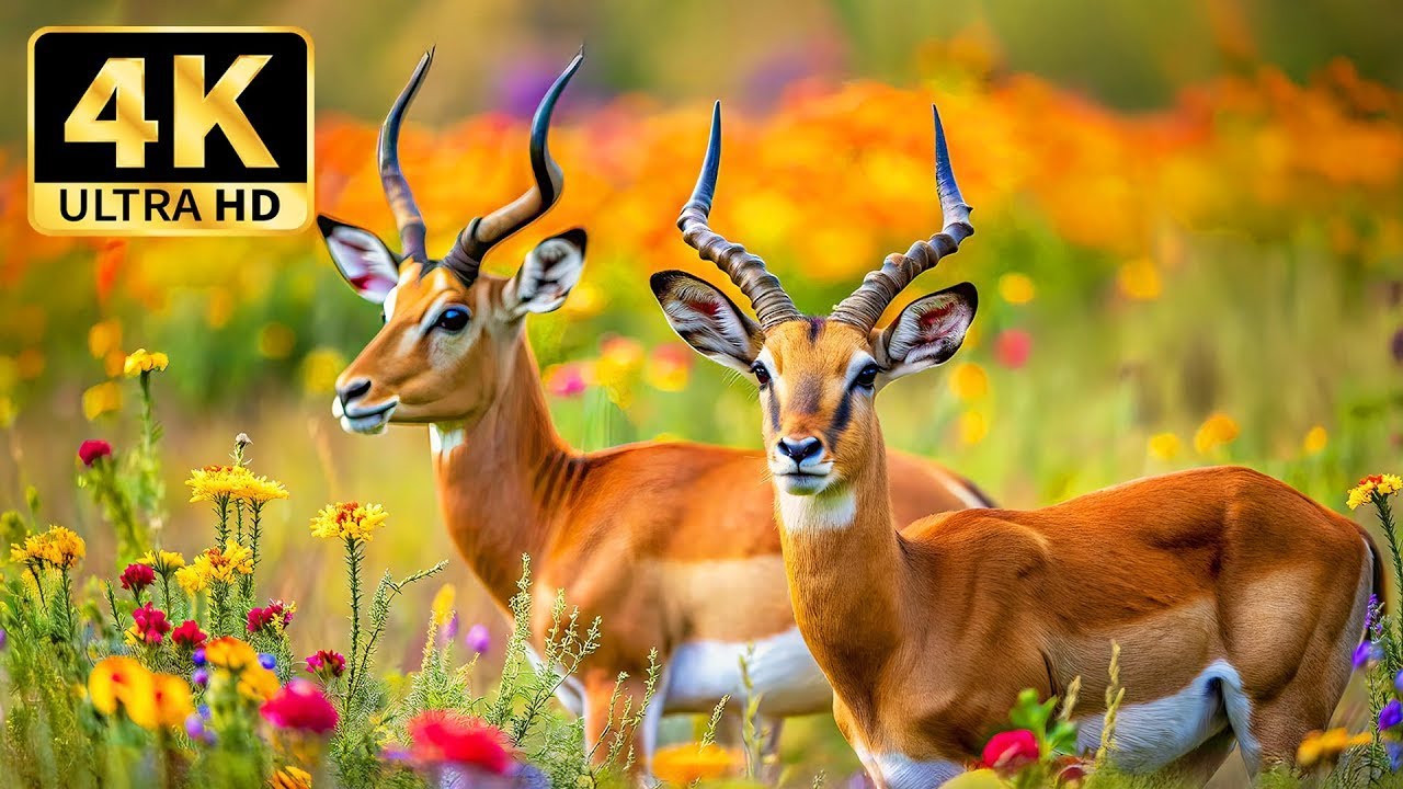 4K African Safari Serene Wildlife Moments