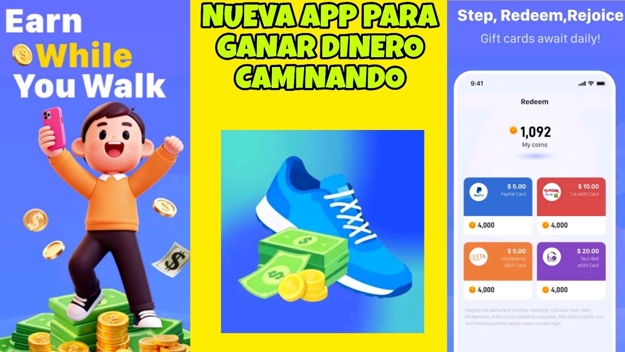 New app to earn money to PayPal by walking: WalkCash 😱 Earn easy money to PayPal with the WalkCas...