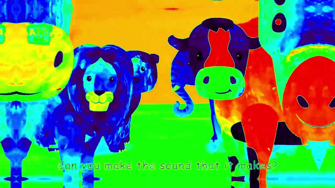 ABC kids tv says LA..LA..LA..LA..LA (name the animals) / voice pitch effects funny effect 