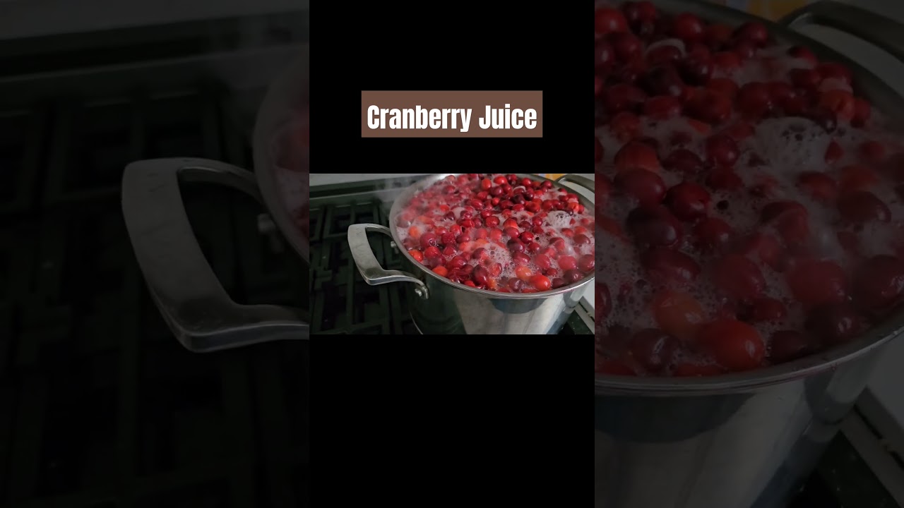 Fresh Cranberry Juice to kick off November