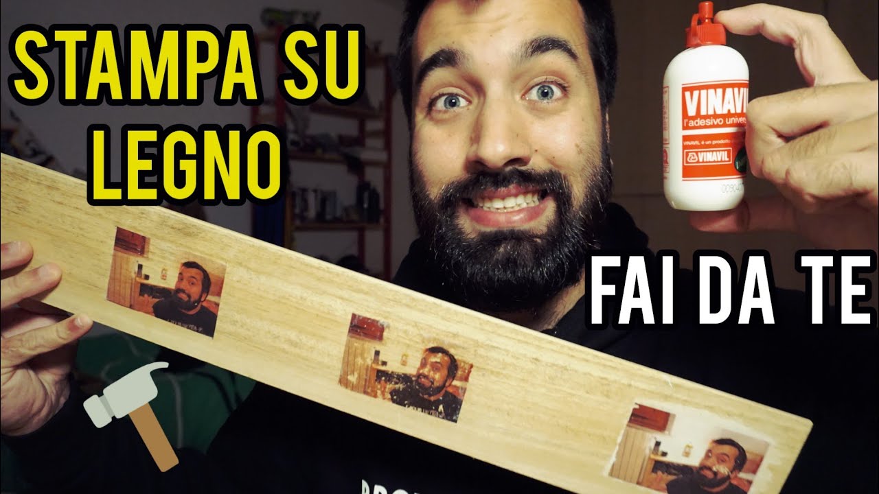 STAMPARE FOTO SU LEGNO!!! 6 modi facili e veloci, FAI DA TE (RISPARMIO)