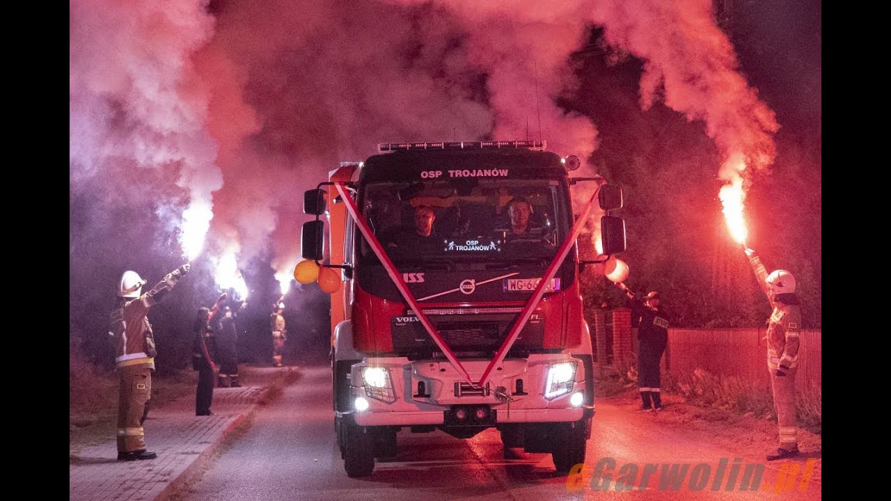 OSP KSRG TROJANÓW | POWITANIE NOWEGO WOZU BOJOWEGO | VOLVO FL OD WISS