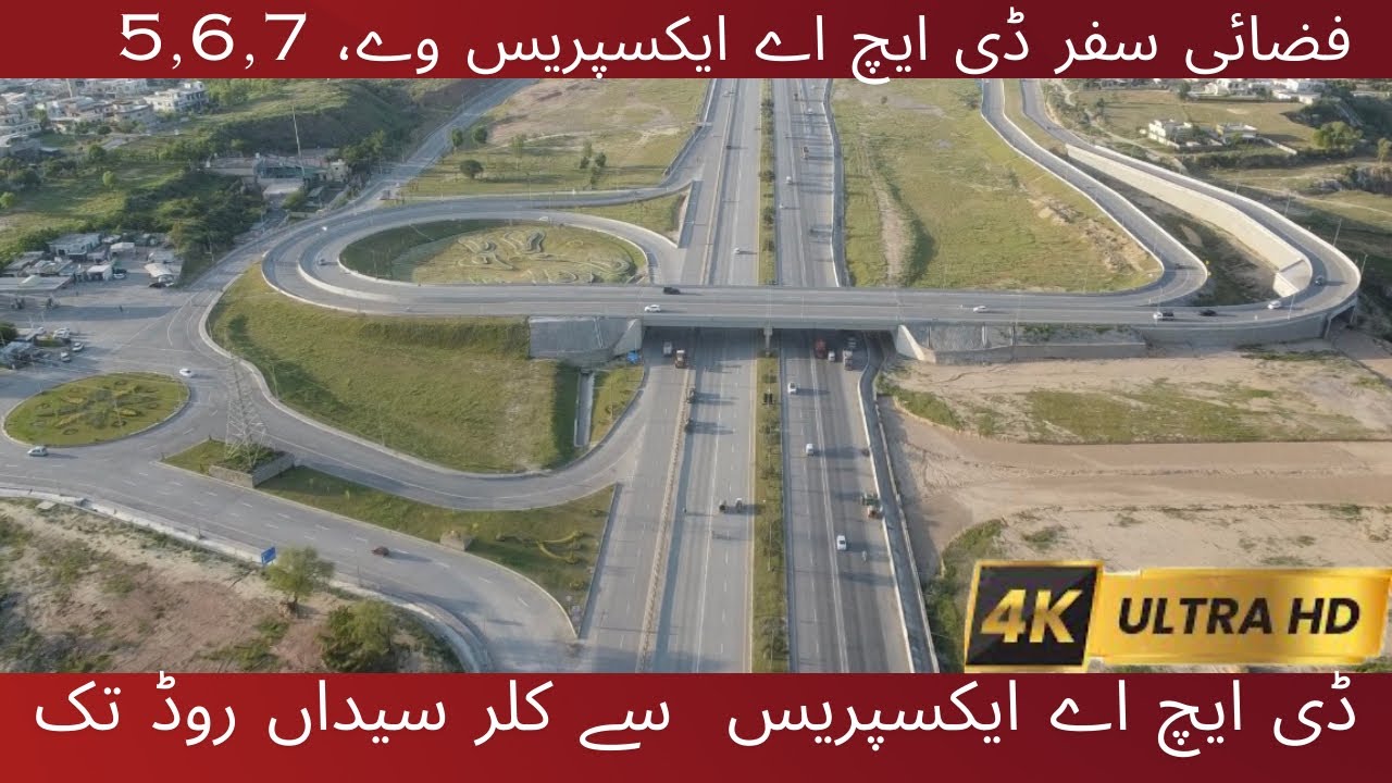 Aerial View of complete DHA Expressway DHA 5,6 and DHA Valley, DHA homes and upto Kalar Saidan Road