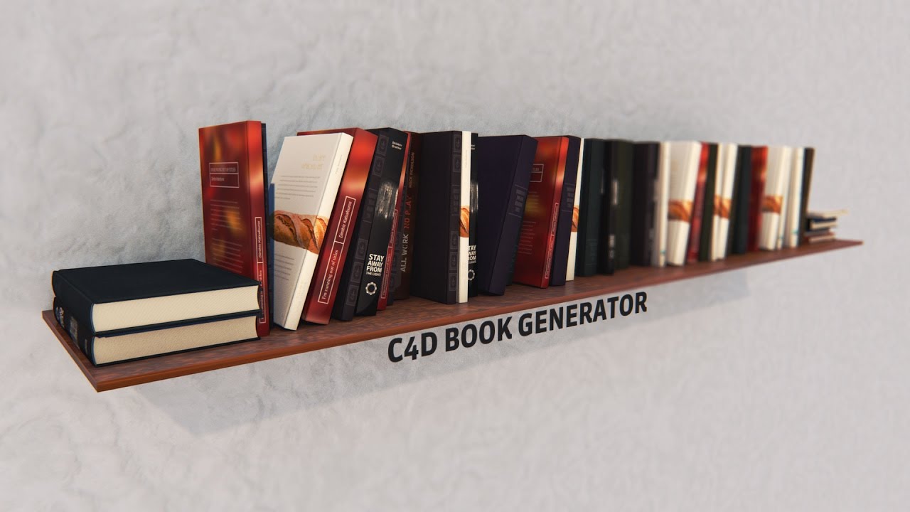 Бесплатный генератор книг для Cinema 4D