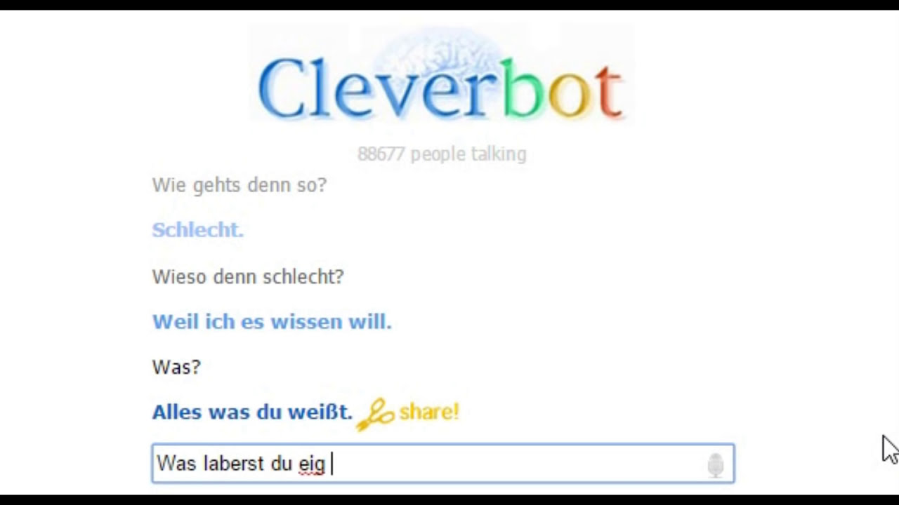 DER LABERT NUR SCHEIßE! (Cleverbot)