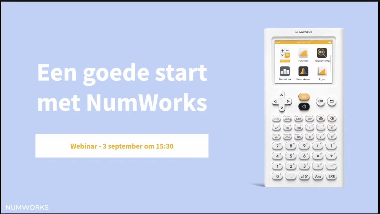 Webinar: Een goede start met NumWorks