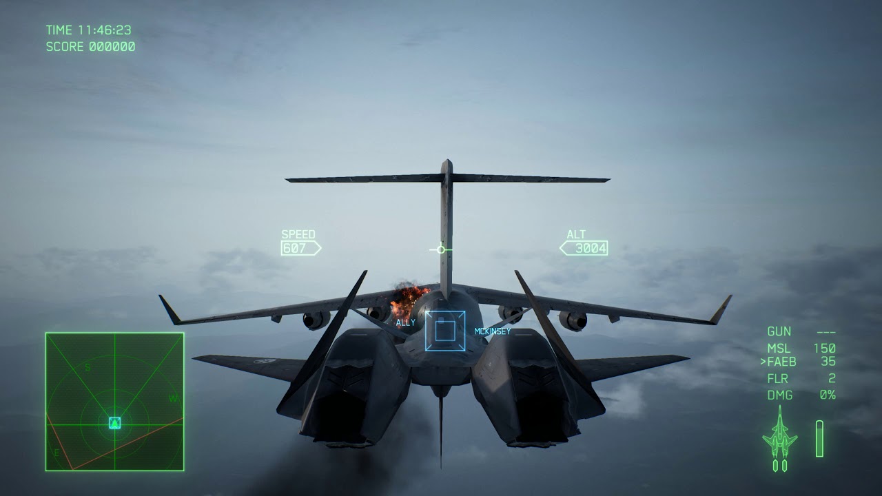 Ace Combat 7 - Bomb McKinsey with FAEB In The Air