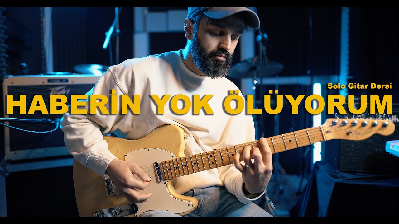 Tolgahan Baş - Haberin Yok Ölüyorum (Solo + Ritim TEK GİTAR Nasıl Çalınır?)