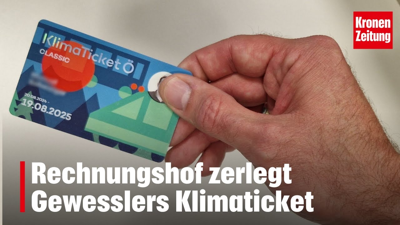 Rechnungshof zerlegt Gewesslers Klimaticket | krone.tv NEWS