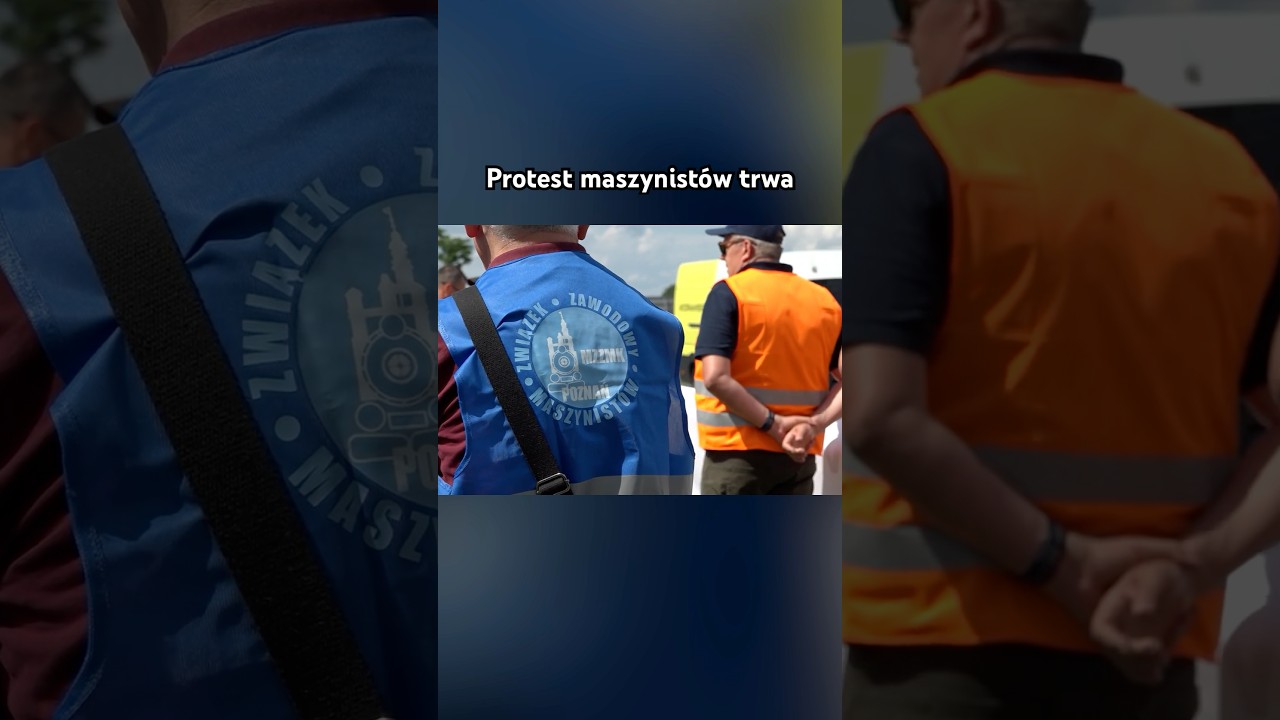 Protest maszynist&oacute;w w Gądkach! Chcą uwagi, ale nie blokują ruchu. #Protest #PKPCargo