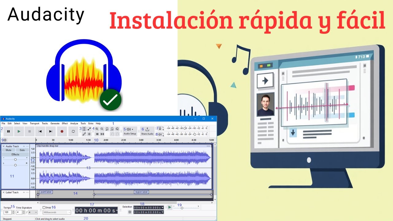 INSTALAR AUDACITY 2025 🎧 &iexcl;Totalmente GRATIS! | Editor de Audio Profesional