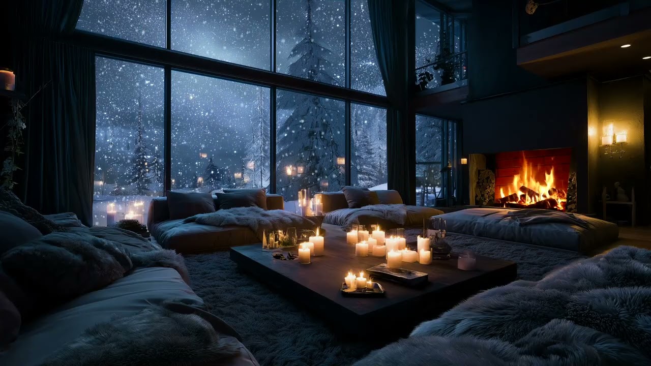 Warm Piano Echoes in a Firelit Room | Soft Music to Unwind and Let Go 🔥🎹😌