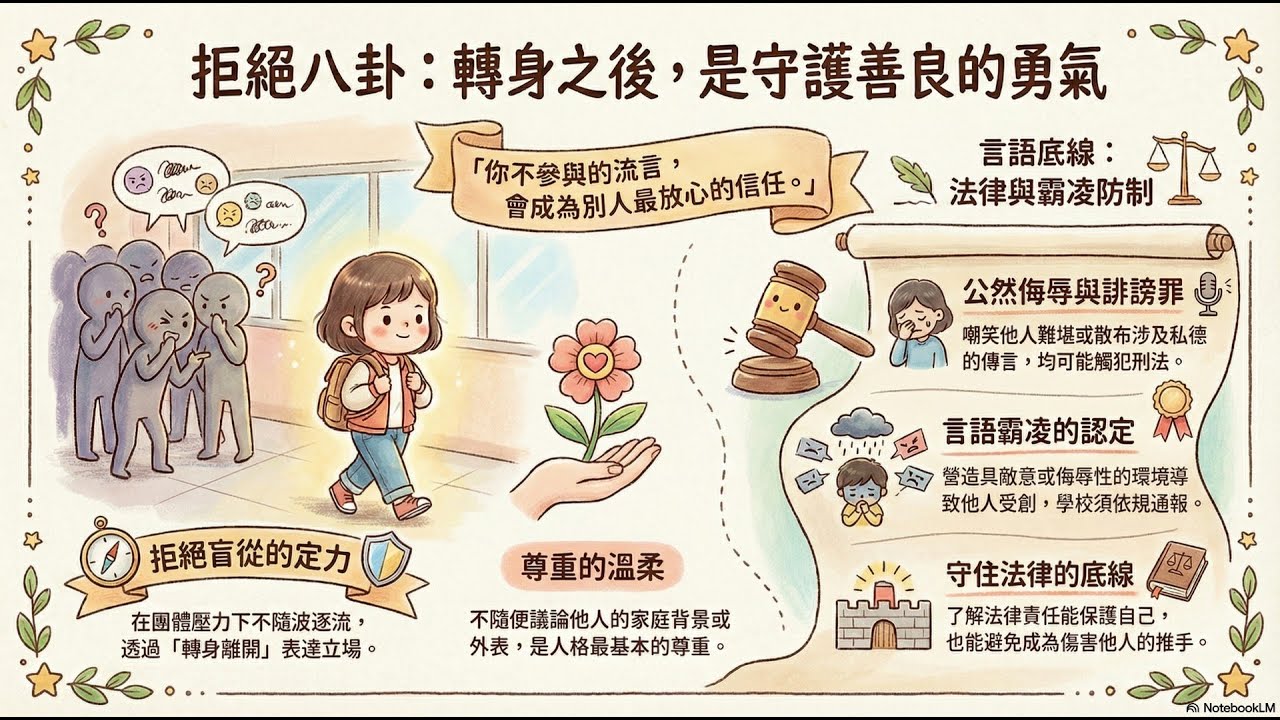 150【同儕相處】面對八卦，學會轉身守護善良(解說)