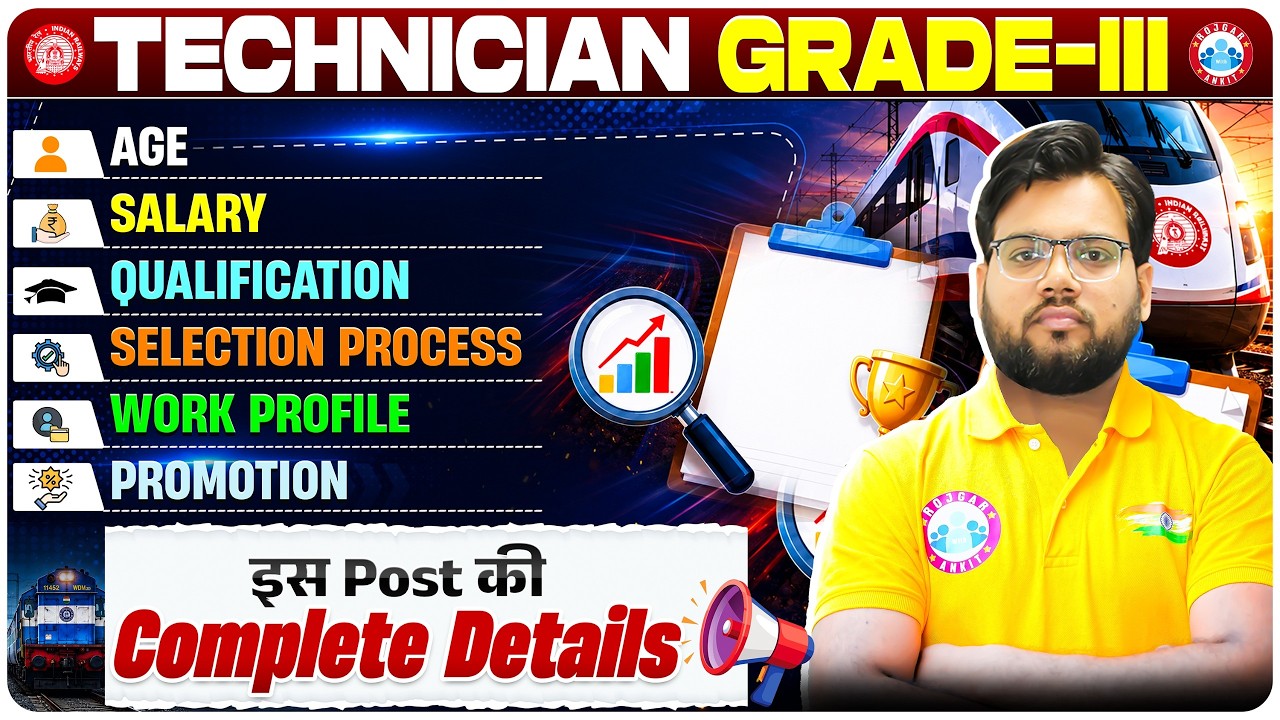 RRB Technician New Vacancy 2026 | RRB Technician Grade 3 | Salary, Qualifications & More