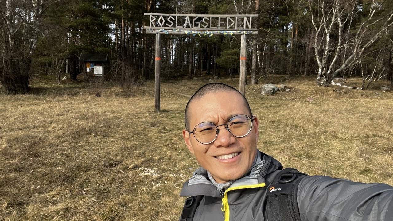 Solo Hiking from Danderyd to Karby gård - Roslagsleden, Sweden